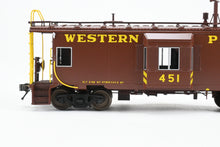 Load image into Gallery viewer, HO Brass OMI - Overland Models, Inc. WP - Western Pacific Steel Bay Window Caboose w/ Roof Walk Factory Painted No. 451
