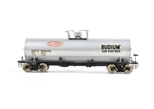Load image into Gallery viewer, HO Brass PSC - Precision Scale Co. 11,141 Gallon Tank Car Painted Silver Dupont GATX 60644