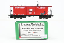 Load image into Gallery viewer, HO Brass OMI - Overland Models, Inc. WP - Western Pacific Steel Bay Window Caboose wo/ Roof Walk  Factory Painted No. 463