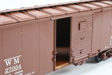 Load image into Gallery viewer, O Brass Pacific Limited WM - Western Maryland 1932 ARA Steel Boxcar w/Duryea Cushioned Underframe Pro-Painted No. 27054