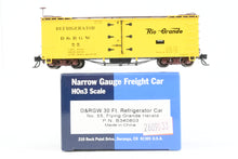 Load image into Gallery viewer, HOn3 Blackstone Models D&RGW - Denver & Rio Grande Western 30' Refrigerator Car Flying Grande Herald No 55