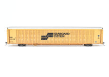Load image into Gallery viewer, HO Brass CON OMI - Overland Models, Inc. Seaboard System Safe-T-Pack Auto Rack F/P No. 600108