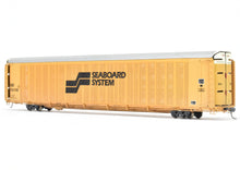 Load image into Gallery viewer, HO Brass CON OMI - Overland Models, Inc. SBD - Seaboard System Safe-T-Pack Auto Rack F/P No. 600108