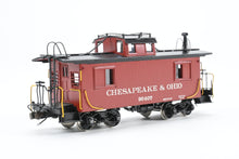 Load image into Gallery viewer, HO Brass OMI - Overland Models, Inc. C&O - Chesapeake & Ohio Wood Caboose #90401-90540 Pro-Painted No. 90407