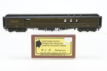 Load image into Gallery viewer, HO Brass W&R Enterprises NP - Northern Pacific Dormitory Baggage Car Factory Painted Pullman Green No. 1486