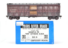 Load image into Gallery viewer, HO Brass Pecos River Brass ATSF - Santa Fe SK-S Stock Car C/P and Weathered