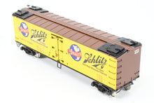 Load image into Gallery viewer, O Brass PSC - Precision Scale Co. PFE - Pacific Fruit Express 40’ R-30-12-9 Wood Refrigerator Car FP URTC 93185 Schlitz