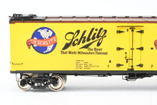 Load image into Gallery viewer, O Brass PSC - Precision Scale Co. PFE - Pacific Fruit Express 40’ R-30-12-9 Wood Refrigerator Car FP URTC 93185 Schlitz