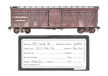 Load image into Gallery viewer, HO Brass Pecos River Brass ATSF - Santa Fe SK-U Stock Car C/P and Weathered REBOXXHO Brass Pecos River Brass ATSF - Santa Fe SK-U Stock Car C/P and Weathered REBOXX