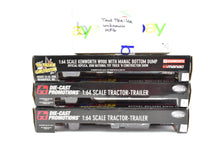 Load image into Gallery viewer, S Diecast CON 1:64th Scale Trucks/Semi Trailers Set of Three + One Extra Tank Trailer