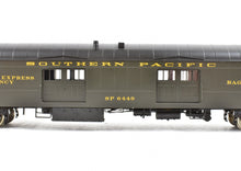 Load image into Gallery viewer, HO Brass TCY - The Coach Yard SP - Southern Pacific 70' Harriman Baggage 70-B 8/9 Pro-Paint Dark Olive No. 6449