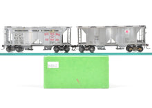 Load image into Gallery viewer, HO Brass Pecos River Brass Various Roads 2 ACF 34' Covered Hoppers Custom Painted Weathered REBOXX