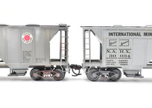 Load image into Gallery viewer, HO Brass Pecos River Brass Various Roads Lot of 2 ACF 34' Covered Hoppers Custom Painted and Weathered in REBOXX