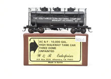 Load image into Gallery viewer, HO Brass W&R - W&R Enterprises Various Roads AC&F 10,000 GAL 3-Dome Tank Car with High Walkway C/P
