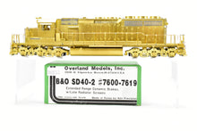 Load image into Gallery viewer, HO Brass OMI - Overland Models Inc. B&O - Baltimore & Ohio EMD SD40-2 Nos. 7600-7619 w/ Extended Range Dynamic Brakes and Late Radiator Screens (Copy)