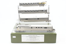 Load image into Gallery viewer, HO Brass CIL - Challenger Imports CB&Q - Burlington Route Pioneer Zephyr 4-Car Set Late Version w/Raised Headlight Lighted FP