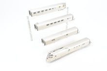 Load image into Gallery viewer, HO Brass CIL - Challenger Imports CB&Q - Burlington Route Pioneer Zephyr 4-Car Set Late Version w/Raised Headlight Lighted FP