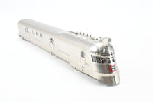 Load image into Gallery viewer, HO Brass CIL - Challenger Imports CB&Q - Burlington Route Pioneer Zephyr 4-Car Set Late Version w/Raised Headlight Lighted FP