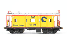 Load image into Gallery viewer, HO Brass OMI - Overland Models, Inc. B&O - Baltimore & Ohio I-12 Bay Window Caboose Modernized Factory Painted Chessie System No. C-2475