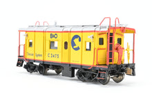 Load image into Gallery viewer, HO Brass OMI - Overland Models, Inc. B&O - Baltimore & Ohio I-12 Bay Window Caboose Modernized Factory Painted Chessie System No. C-2475