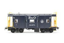 Load image into Gallery viewer, HO Brass OMI - Overland Models, Inc. B&O - Baltimore & Ohio I-12 Bay Window Caboose Modernized Factory Painted No. C-2473 2001 Run