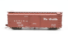 Load image into Gallery viewer, HOn3 Rail Line D&RGW - Denver & Rio Grande Western 30' Box Car Custom Built & Painted Flying Rio Grande No. 3004 NO BRAKE WHEEL