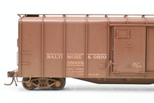 Load image into Gallery viewer, HO Brass OMI - Overland Models, Inc. B&O - Baltimore & Ohio M-53 Wagon Top Boxcar C/P Weathered REBOXX l