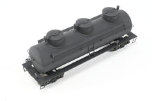 Load image into Gallery viewer, HO Brass S. Soho & Co. Various Roads 1920 Three Dome Tank Car Factory Painted Black