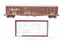 Load image into Gallery viewer, HO Brass OMI - Overland Models, Inc. B&O - Baltimore & Ohio Livestock Car Custom Painted No. 11401