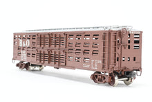 Load image into Gallery viewer, HO Brass OMI - Overland Models, Inc. B&O - Baltimore & Ohio Livestock Car Custom Painted No. 11401