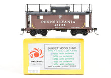 Load image into Gallery viewer, HO Brass Sunset Models PRR - Pennsylvania Railroad Class N5a Steel Cabin Car with Antenna C/P
