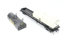 Load image into Gallery viewer, O Brass OMI - Overland Models, Inc. N&W - Norfolk Western Evans Steel Coil Steel Car w/full Walkways & Angled Covers. With N&# and P&LE hoods, Factory Painted No. 170004