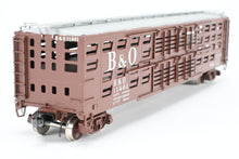 Load image into Gallery viewer, HO Brass OMI - Overland Models, Inc. B&O - Baltimore & Ohio Livestock Car Custom Painted No. 11401