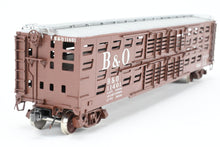 Load image into Gallery viewer, HO Brass OMI - Overland Models, Inc. B&O - Baltimore & Ohio Livestock Car Custom Painted No. 11401