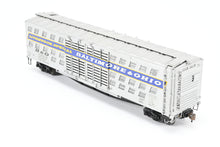 Load image into Gallery viewer, HO Brass OMI - Overland Models, Inc. B&O - Baltimore & Ohio Deluxe Livestock Car w/Double Door & Fishbelly Underframe Pro-Painted No. 113014