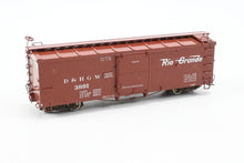 Load image into Gallery viewer, HOn3 Rail Line D&RGW - Denver & Rio Grande Western 30' Box Car Custom Built & Painted Flying Rio Grande No. 3891