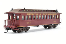 Load image into Gallery viewer, HOn3 Brass NWSL - NorthWest Short line OR&W - Ohio River & Western Coach CP D&RGW - Denver & Rio Grande Western #304