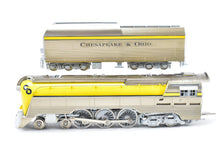 Load image into Gallery viewer, HO Brass PSC - Precision Scale Co. C&O - Chesapeake & Ohio Class L-1 Streamlined 4-6-4 Hudson Painted Yellow Not Numbered