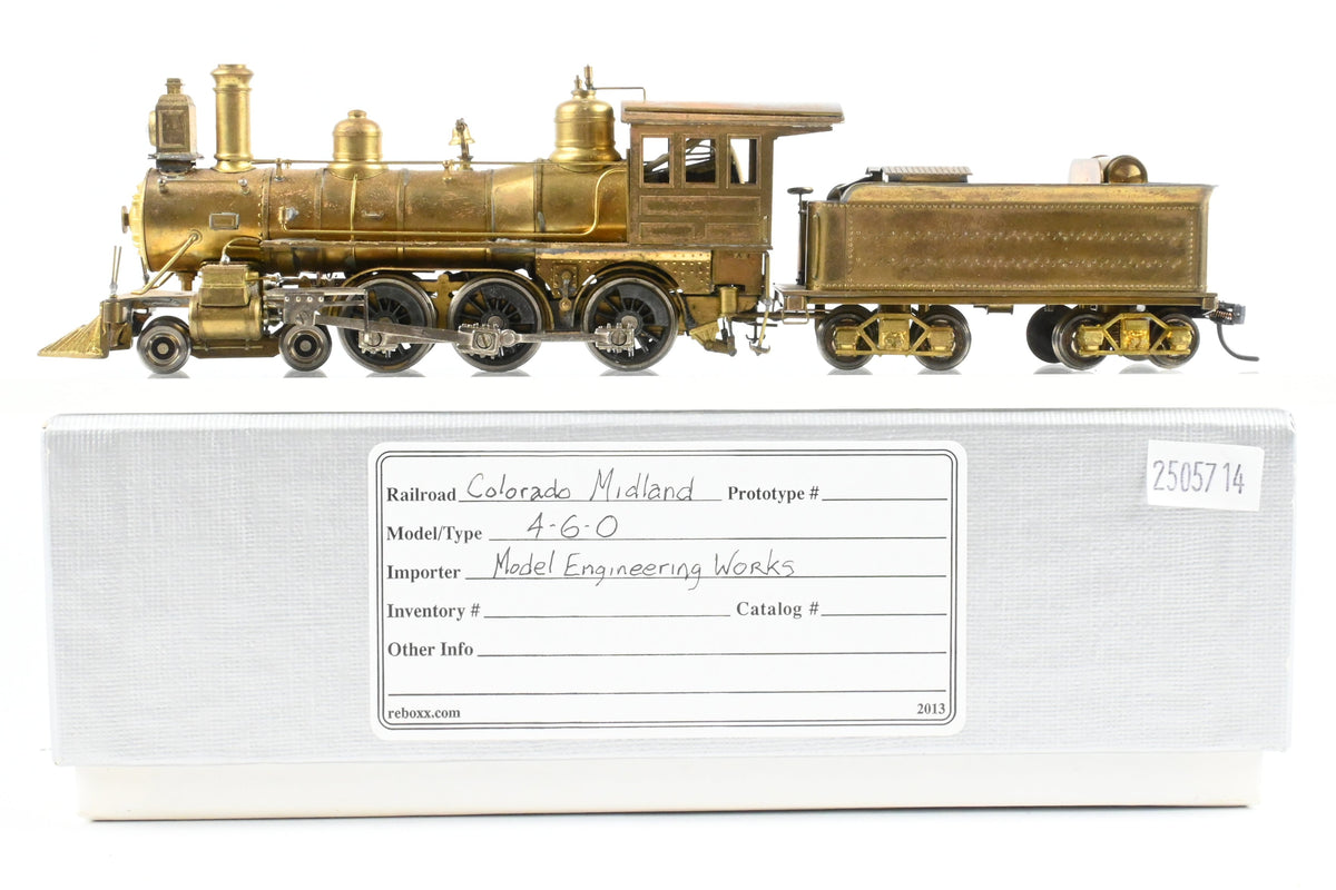 HO Brass MEW - Model Engineering Works CM - Colorado Midland 4-6-0