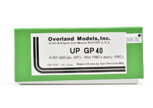 Load image into Gallery viewer, HO Brass OMI - Overland Models, Inc. UP - Union Pacific GP40 Nos. 651 - 665 Ex. Western Pacific Mid 1980's - Early 1990's