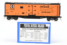 Load image into Gallery viewer, O Brass Pecos River Brass ATSF - Santa Fe SFRD Rr-33 Class Steel Refrigerator Car FP No. 4521