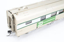 Load image into Gallery viewer, HO Brass Shoreham Shops CB&Q - Burlington Route Business Car “Burlington” CP BN - Burlington Northern “Mississippi River”