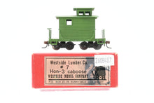Load image into Gallery viewer, HOn3 Brass WMC - Westside Model Co. Westside Lumber Co. Short Caboose No. 7 Custom Painted Green