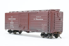 Load image into Gallery viewer, HO Brass NJ International MILW - Milwaukee Road Ribbed Boxcar 40' Single Door Custom Painted & Weathered