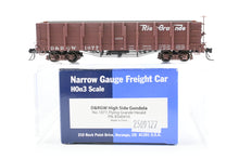 Load image into Gallery viewer, HOn3 Blackstone Models D&RGW - Denver & Rio Grande Western High Side Gondola Flying Grande Herald No. 1077