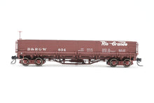 Load image into Gallery viewer, HOn3 Blackstone Models D&RGW - Denver & Rio Grande Western Drop Bottom Gondola Flying Grande Herald No. 834