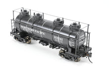 Load image into Gallery viewer, HO Brass W&R Enterprises NP - Northern Pacific Pressed Steel Car Co. High Walkway Four Dome 8,000 Gallon Tank Car Custom Painted & Weathered No. 101141