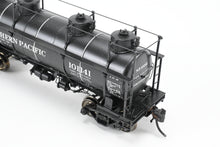 Load image into Gallery viewer, HO Brass W&R Enterprises NP - Northern Pacific Pressed Steel Car Co. High Walkway Four Dome 8,000 Gallon Tank Car Custom Painted & Weathered No. 101141