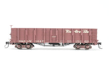 Load image into Gallery viewer, HOn3 Blackstone Models D&RGW - Denver & Rio Grande Western High Side Gondola Flying Grande Herald No. 1267