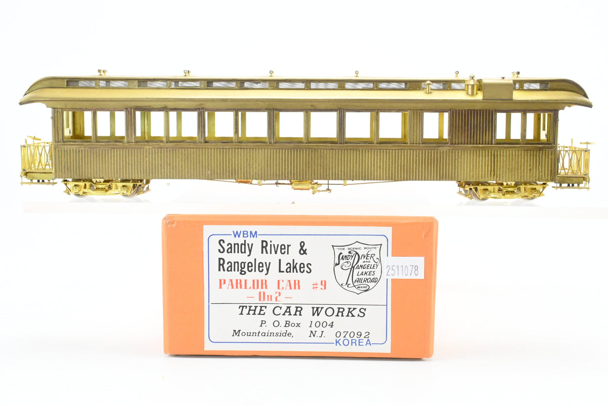 On2 Brass The Car Works SR&RL - Sandy River & Rangeley Lakes